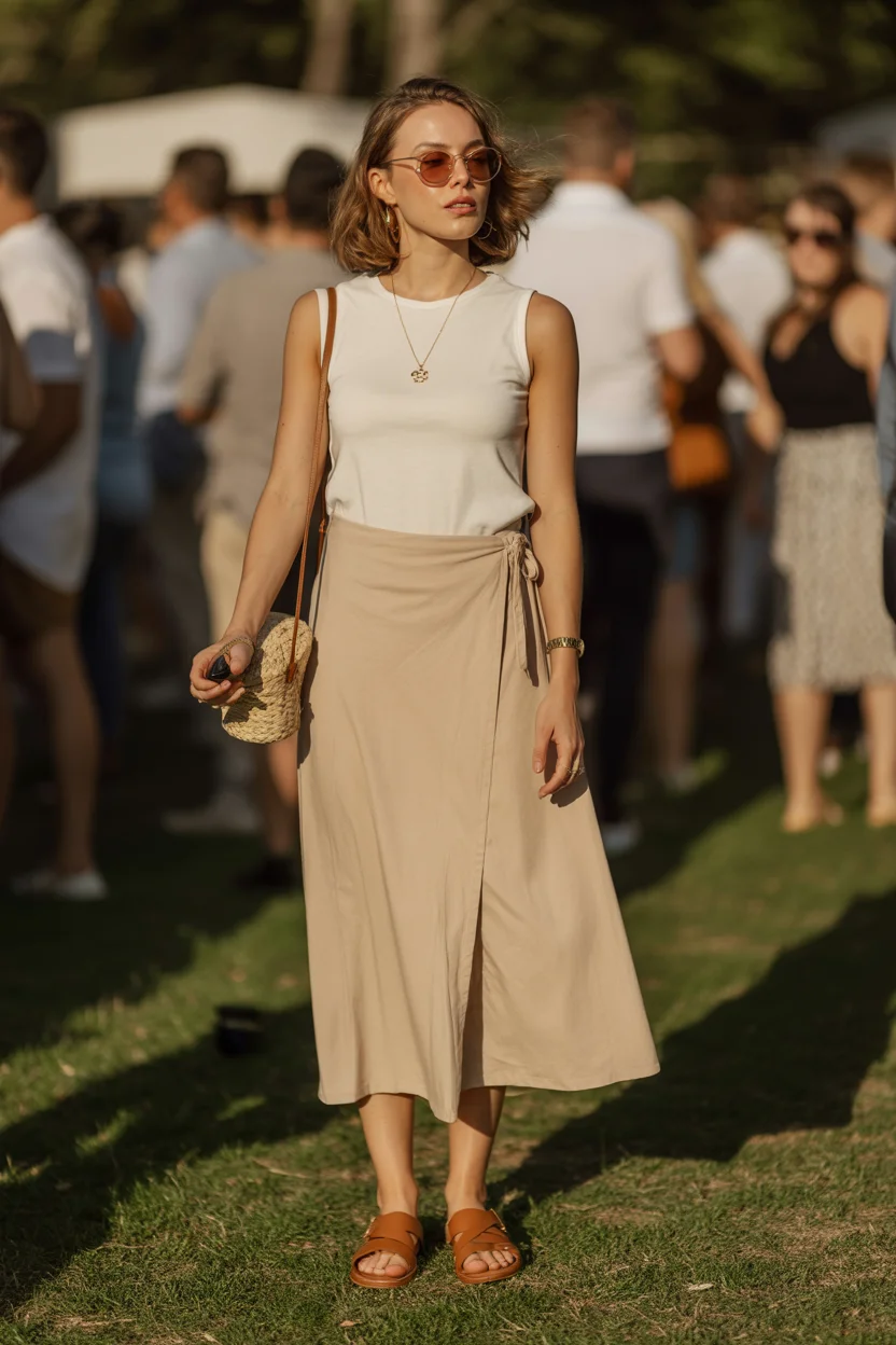 stylish mom outfits summer 2026 Minimal Neutrals That Move With You