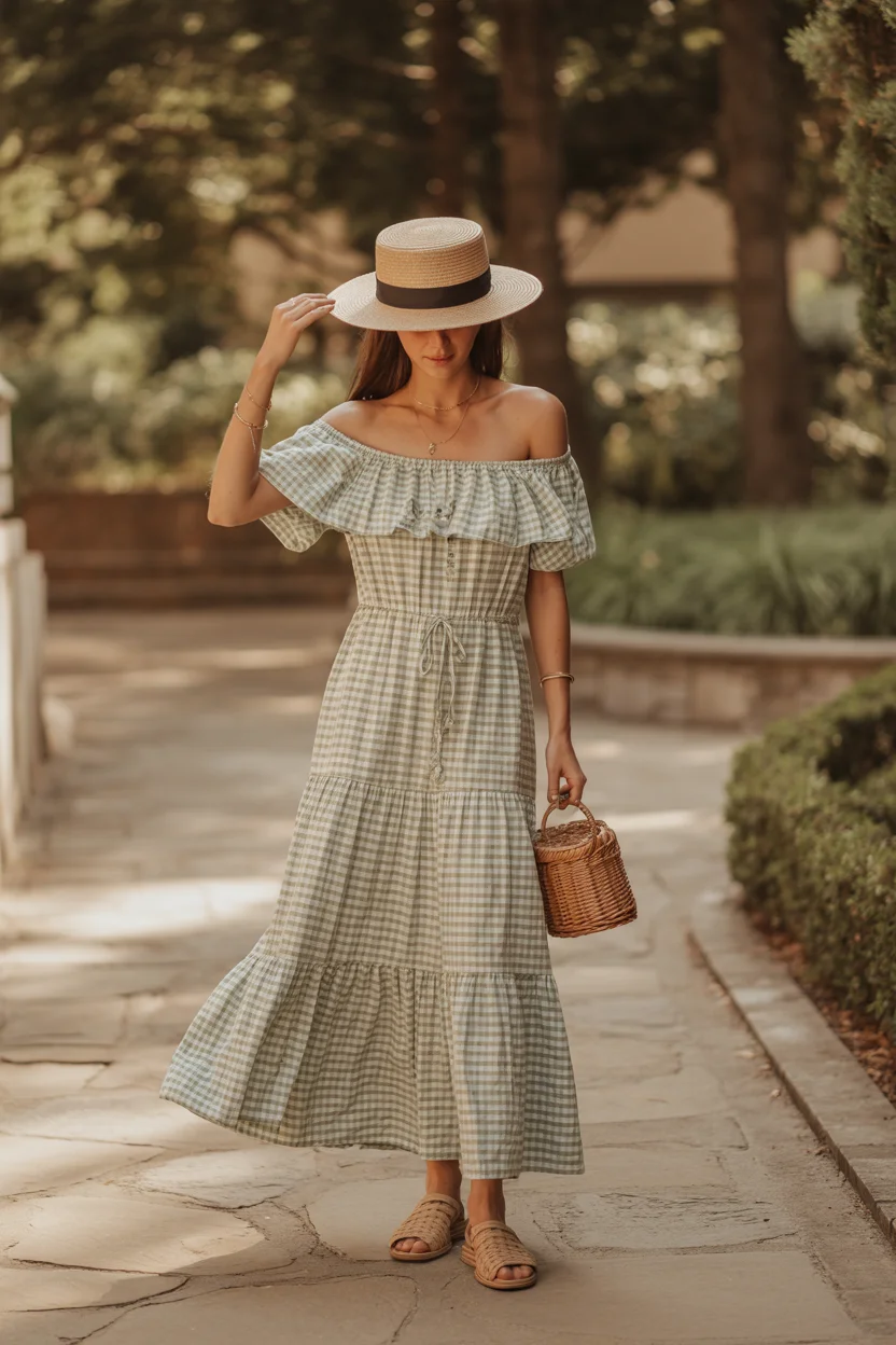 stylish mom outfits summer 2026 Soft Cottagecore Energy That Feels Like Slowing Down