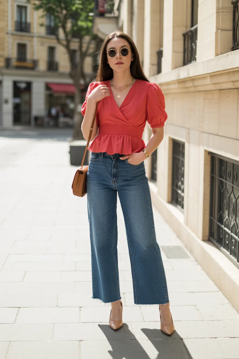 summer blouses for women 2026 Parisian Ease with a Modern Feminine Twist