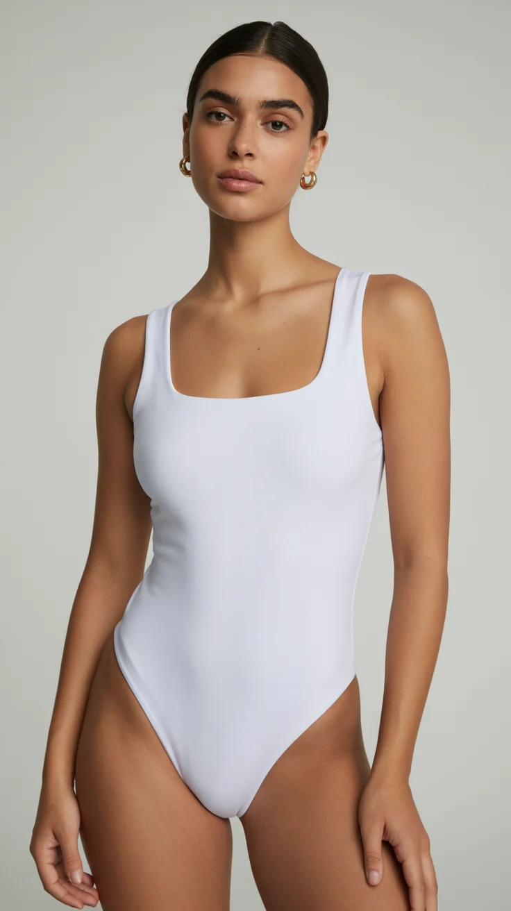 summer bodysuit outfits for women 2026 Pure Minimalism The White Bodysuit Reset
