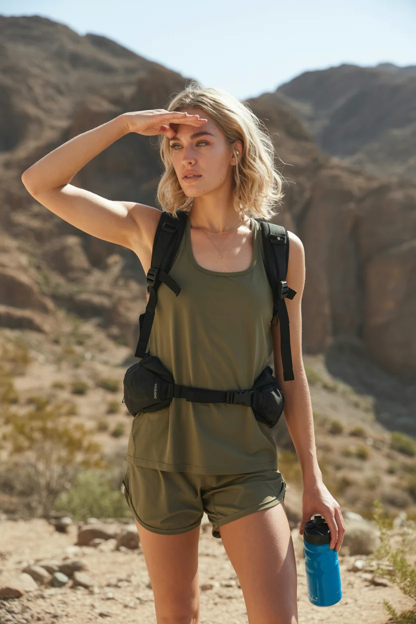 summer camping outfits for women 2026 desert performance minimalism that feels sharp and intentional