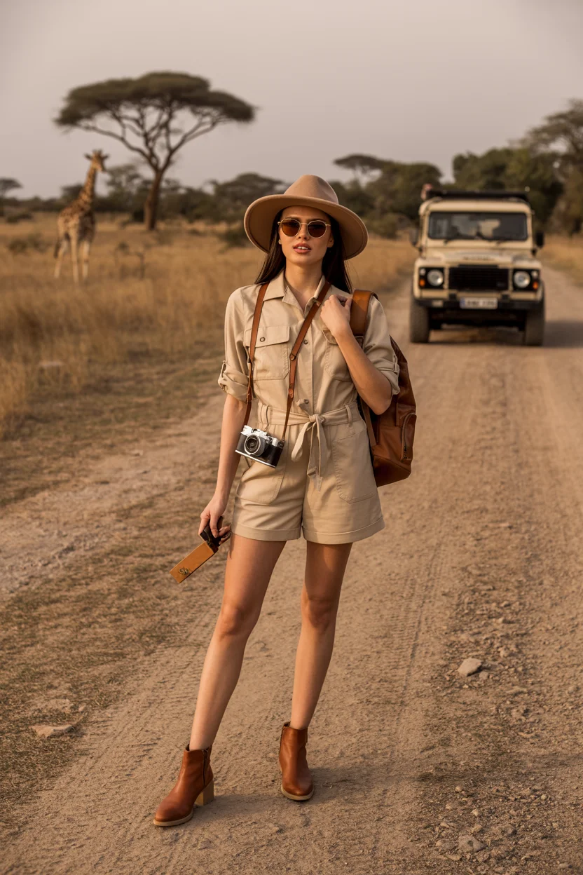 summer camping outfits for women 2026 safari inspired utility with elevated details