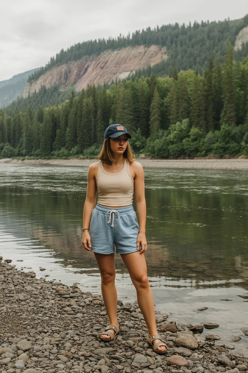 summer camping outfits for women 2026 laid back riverbank comfort that feels effortless