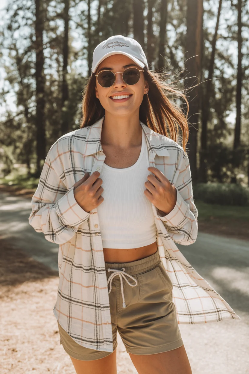 summer camping outfits for women 2026 lightweight layers that move with you