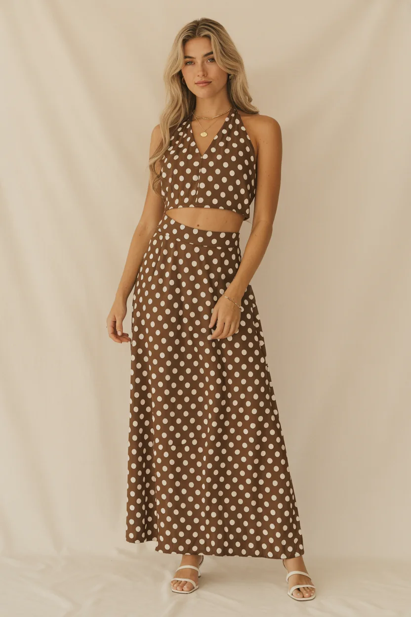 summer crop top outfits for women 2026 Playful Prints with a Retro Twist