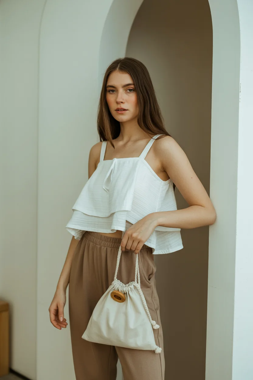 summer crop top outfits for women 2026 Soft Volume and Quiet Femininity