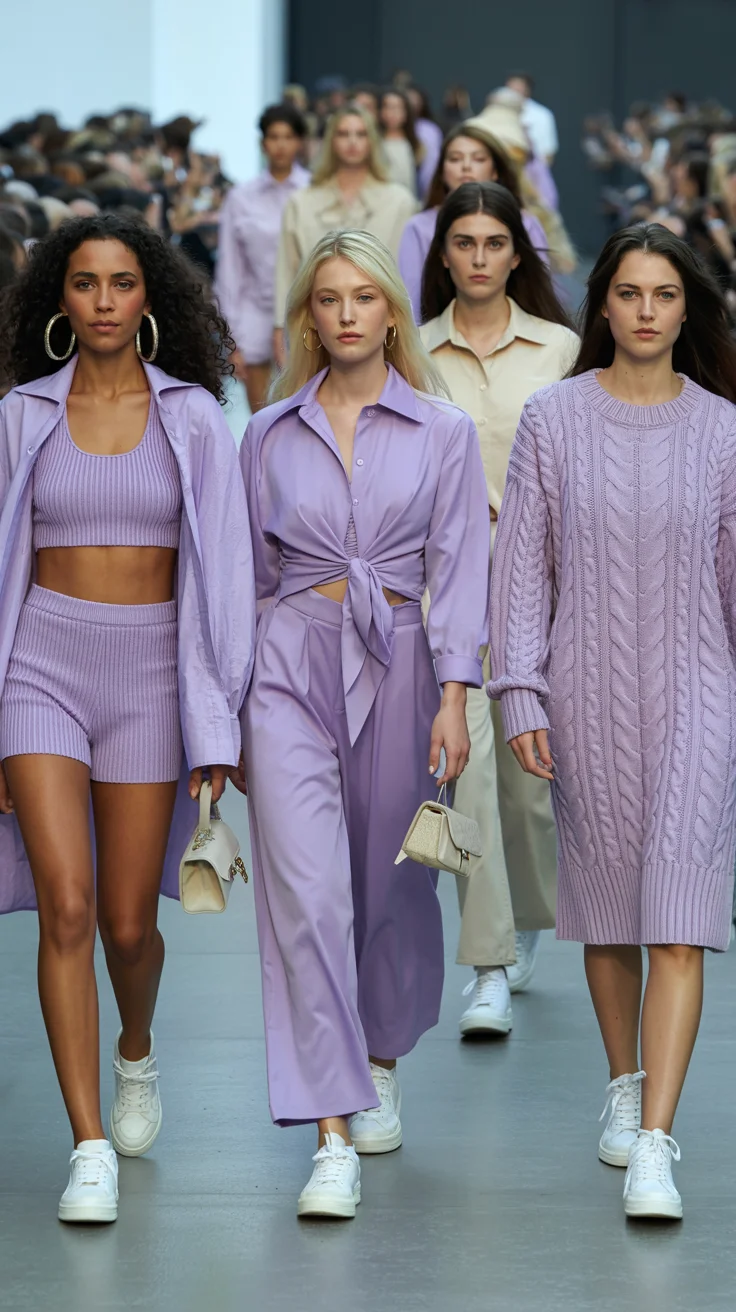 summer fashion outfits for women 2026 Lavender Layers and Soft Power Dressing
