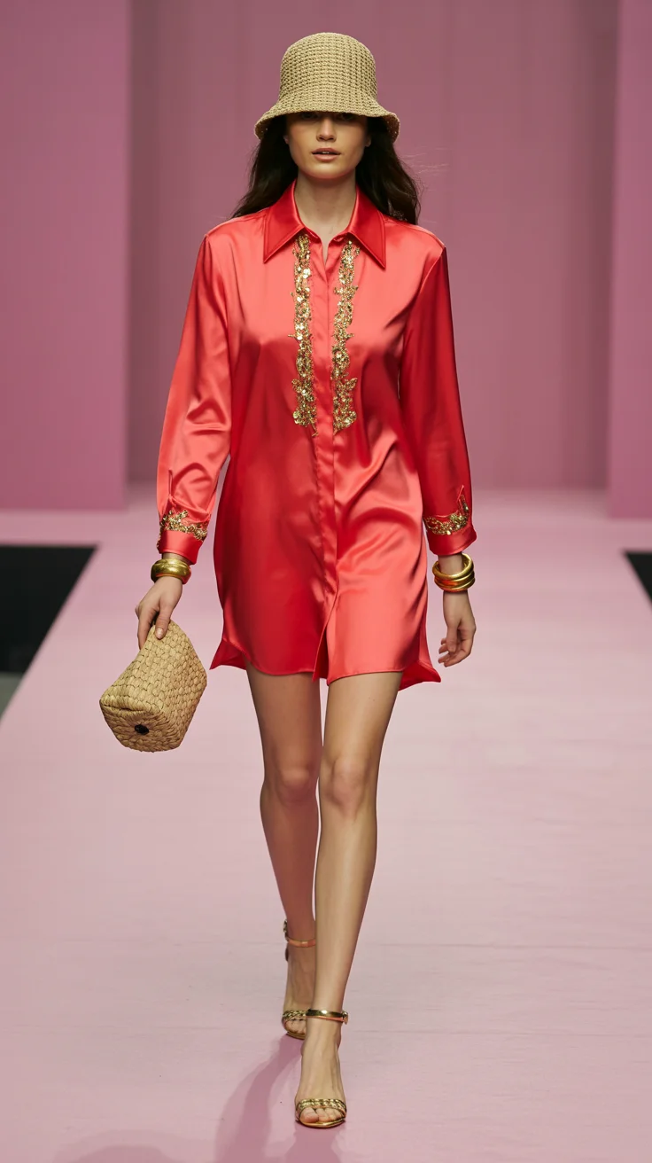 summer fashion outfits for women 2026 Glossy Statement Dressing with Retro Accents