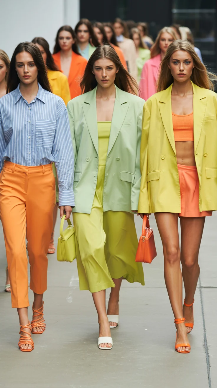 summer fashion outfits for women 2026 Runway Pastels and Fresh Citrus Pairings