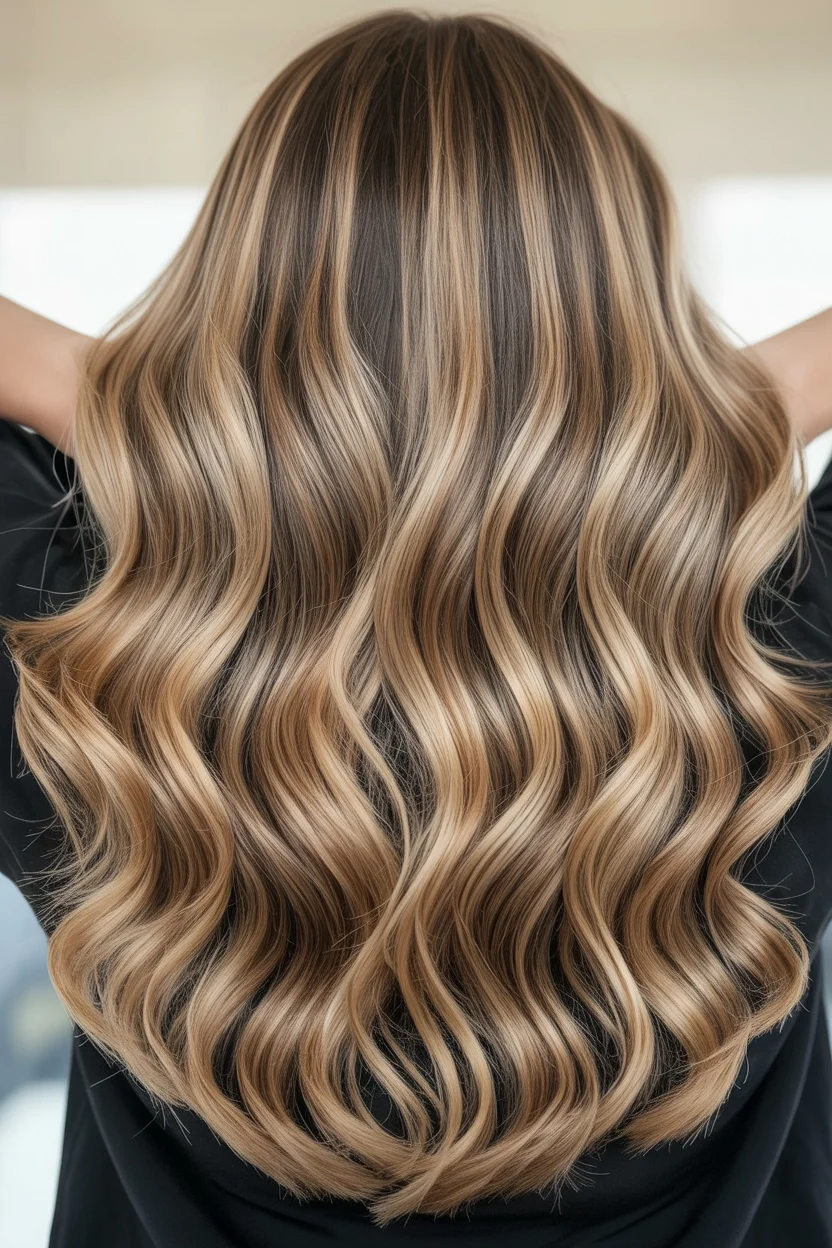 summer hair color for tan skin women 2026 Soft Honey Bronde Waves That Melt Into Summer