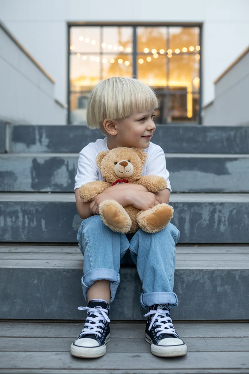 Summer haircuts for boys 2026 Soft Bowl Revival - The Cool Minimalist Cut