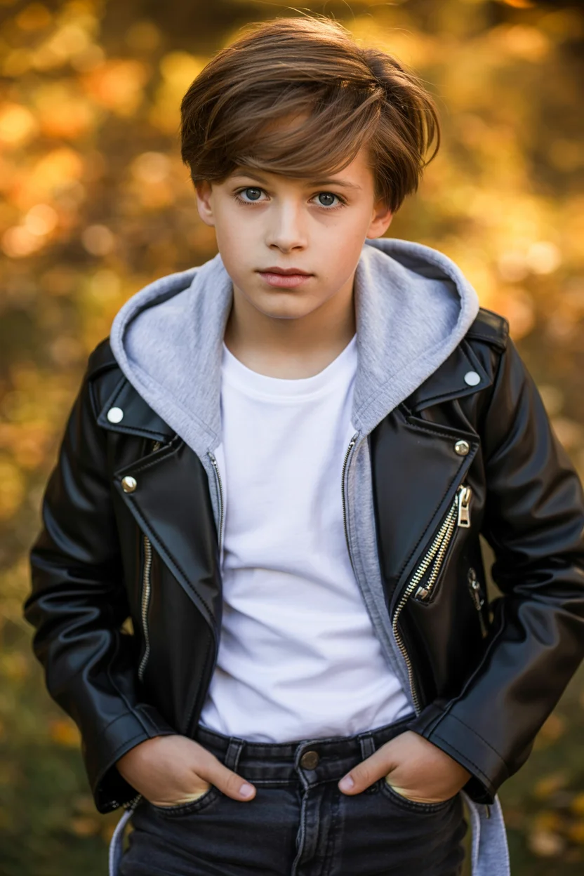 Summer haircuts for boys 2026 Side-Swept Layers - The Effortless Cool-Guy Cut