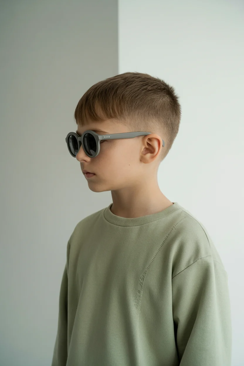 Summer haircuts for boys 2026 Micro Fringe Buzz Fade - The Minimal Summer Reset