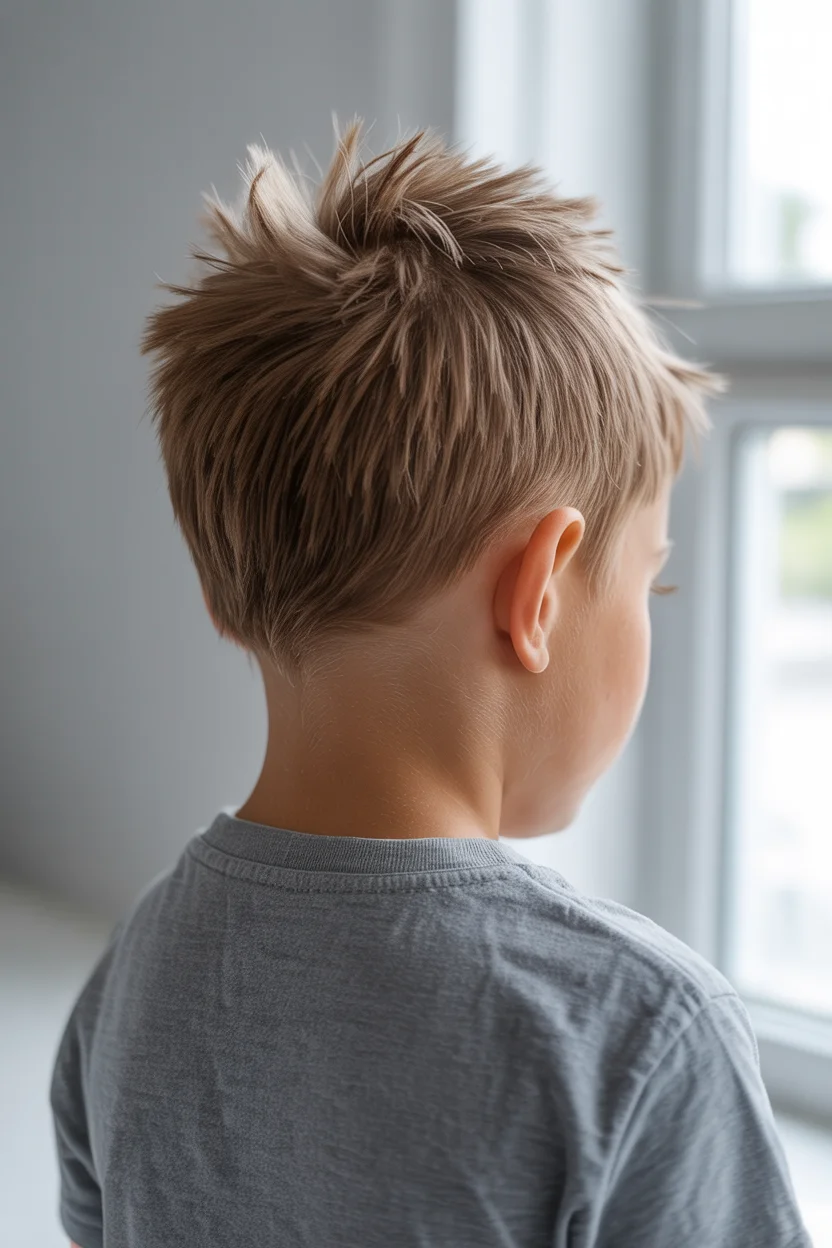 Summer haircuts for boys 2026 Textured Crop Back View - The Subtle Detail Cut