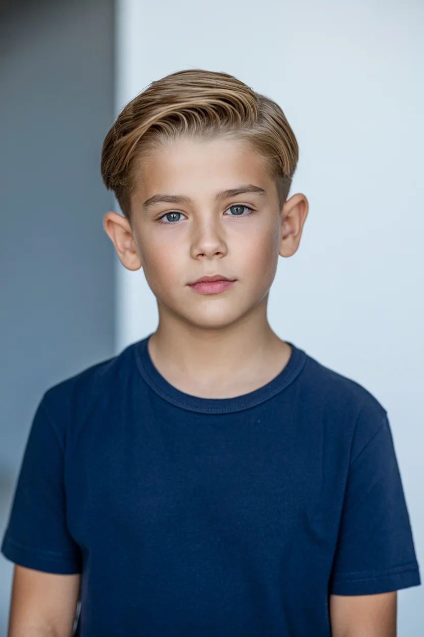 Summer haircuts for boys 2026 Sleek Side Part - The Quietly Refined Summer Cut