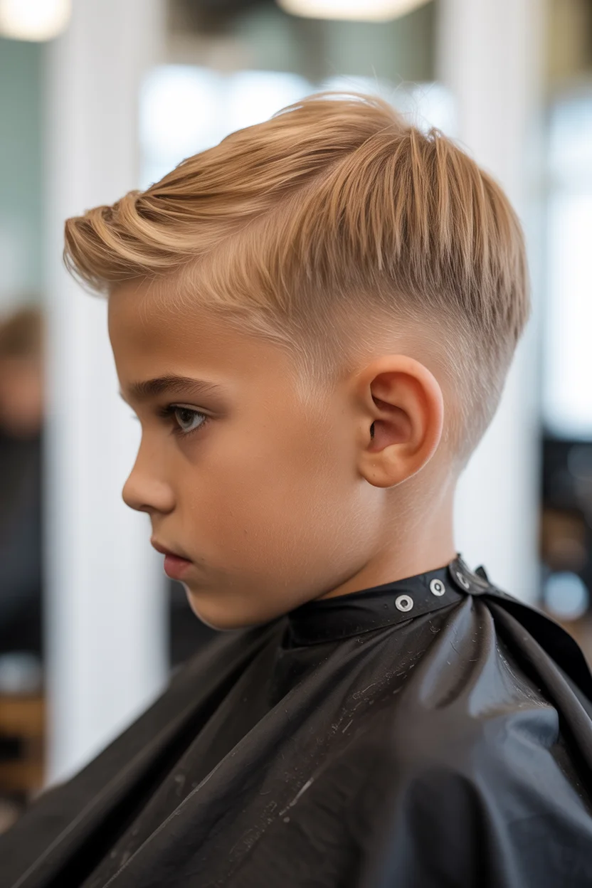 Summer haircuts for boys 2026 Clean Fade with Volume - The Polished Summer Classic