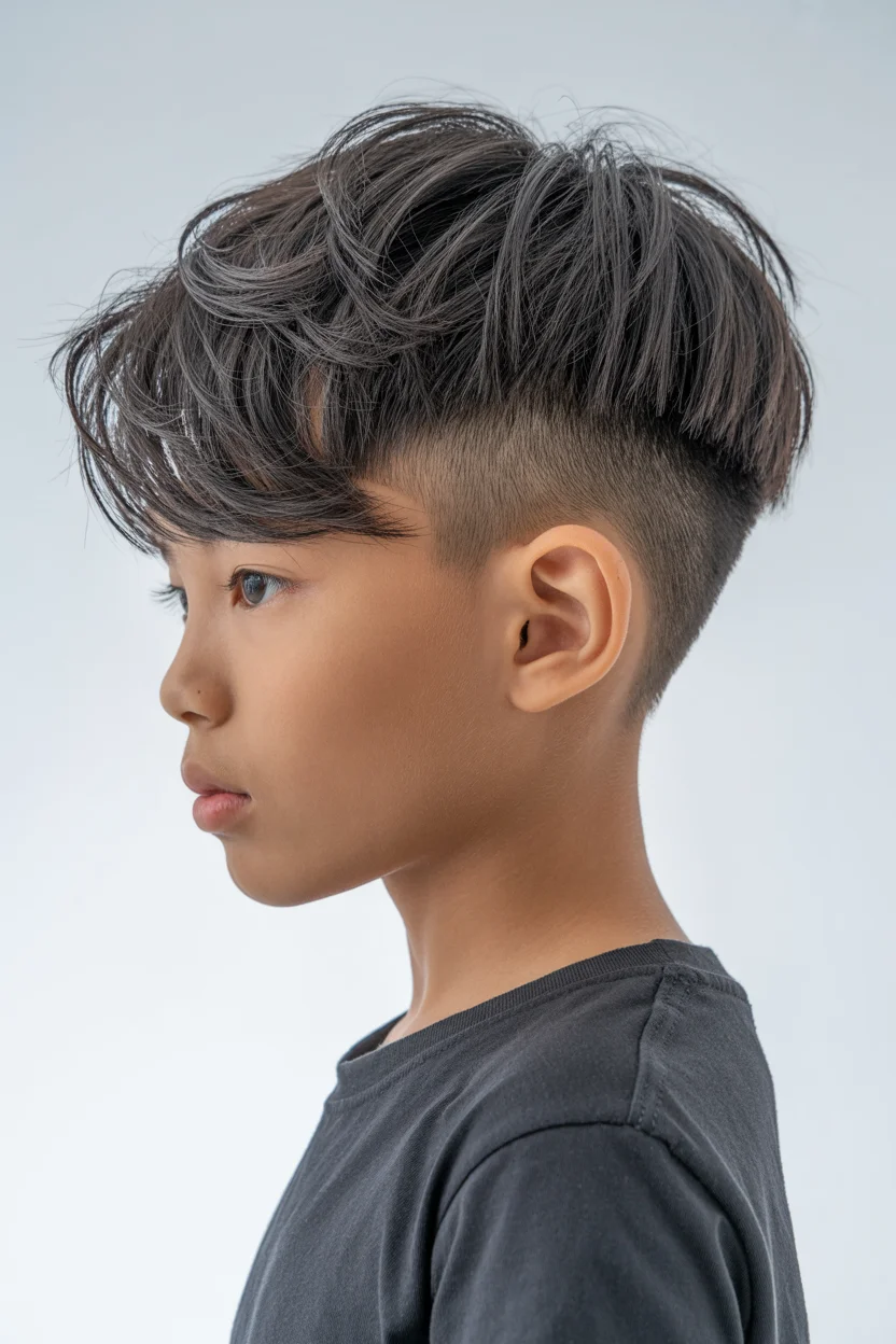 Summer haircuts for boys 2026 Layered Undercut with Volume - The Wind-Swept Statement