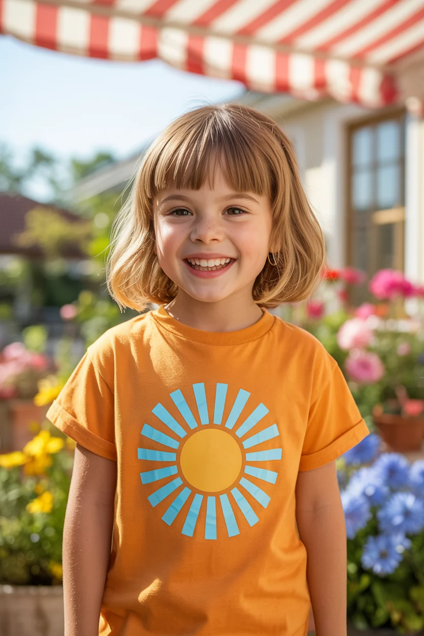 Summer haircuts for girls 2026 Short Rounded Bob with Micro Bangs