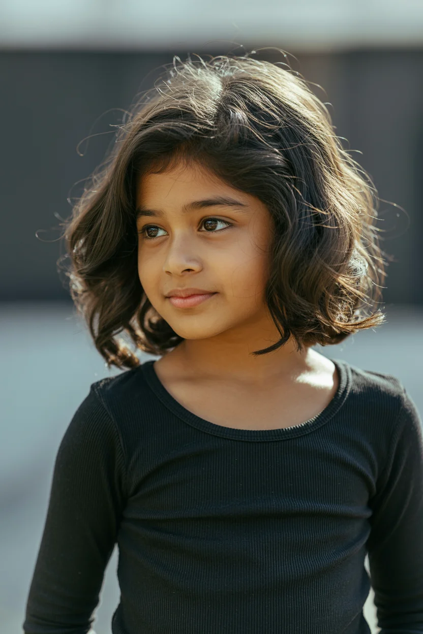 Summer haircuts for girls 2026 Textured Wavy Bob with Natural Volume