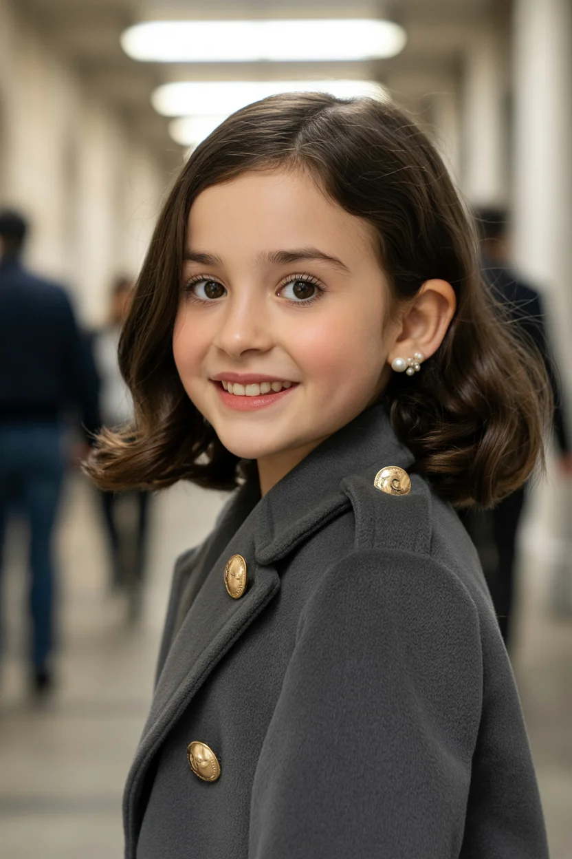 Summer haircuts for girls 2026 Polished Shoulder-Length Cut with Soft Curls