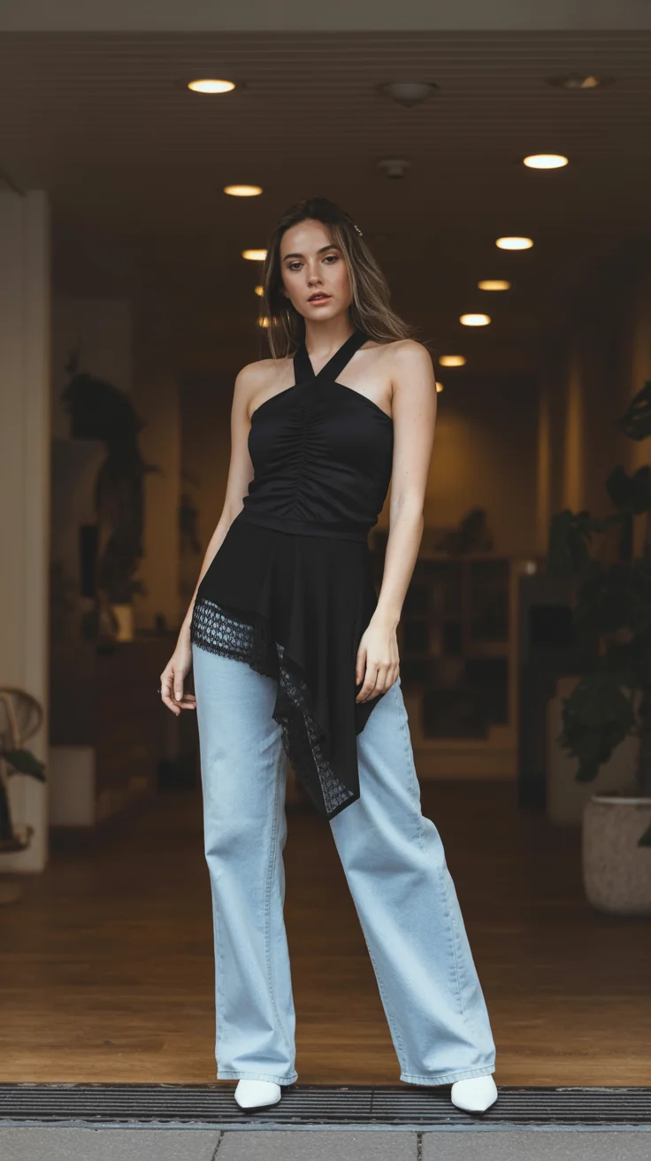 summer night going out outfits 2026 Modern Asymmetry with a Downtown Edge