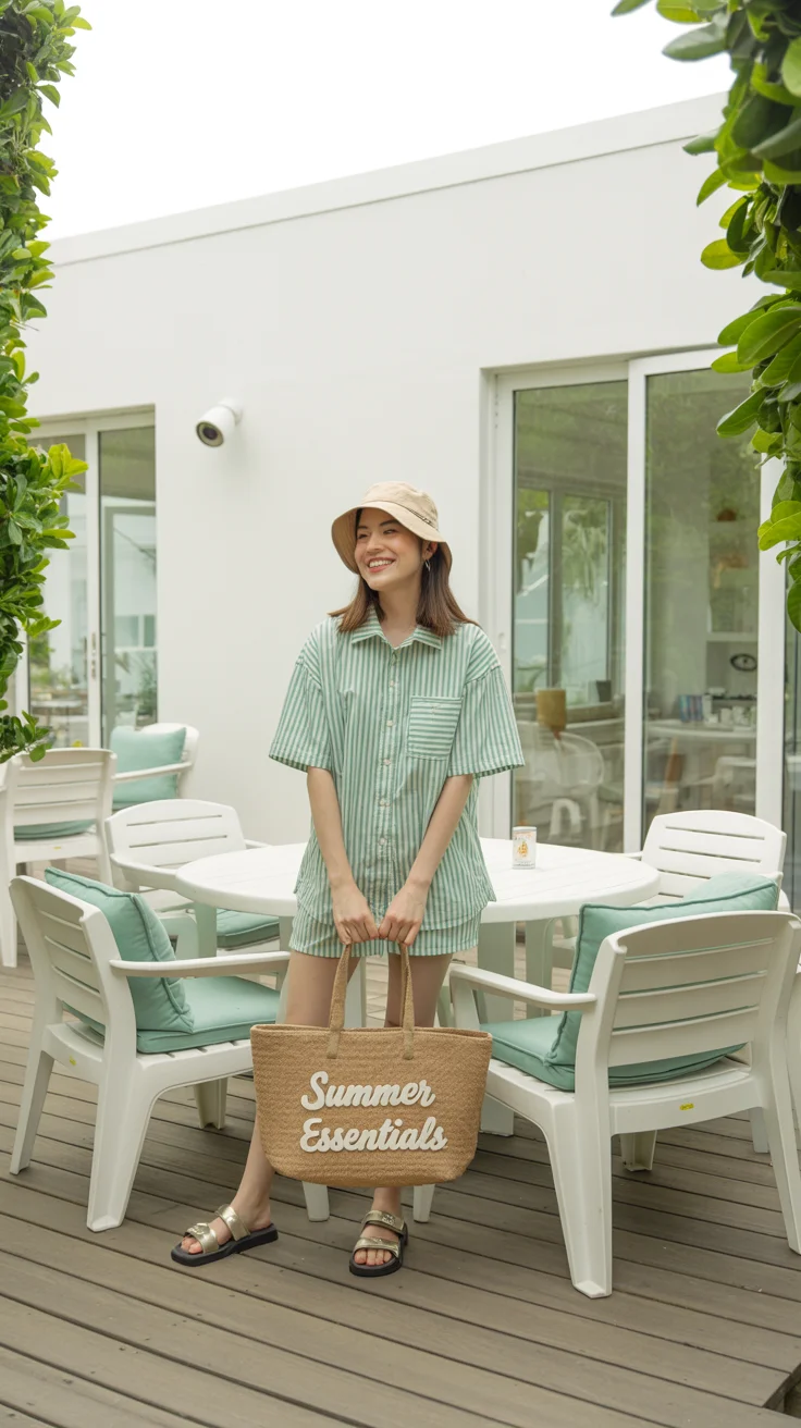 summer pool party outfits for women 2026 Relaxed Texture and That Weekend Poolside Ease