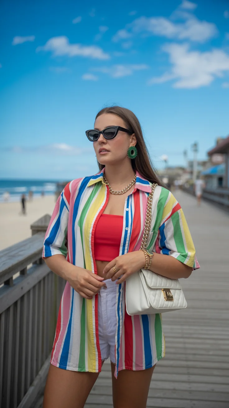 summer pool party outfits for women 2026 Color Blocking With a Confident Edge