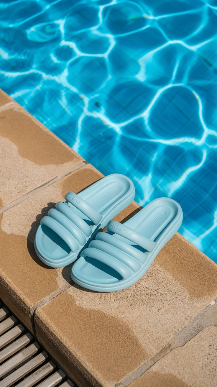 summer slides for women 2026 Chunky Pool Slides That Lean Fully Into Comfort