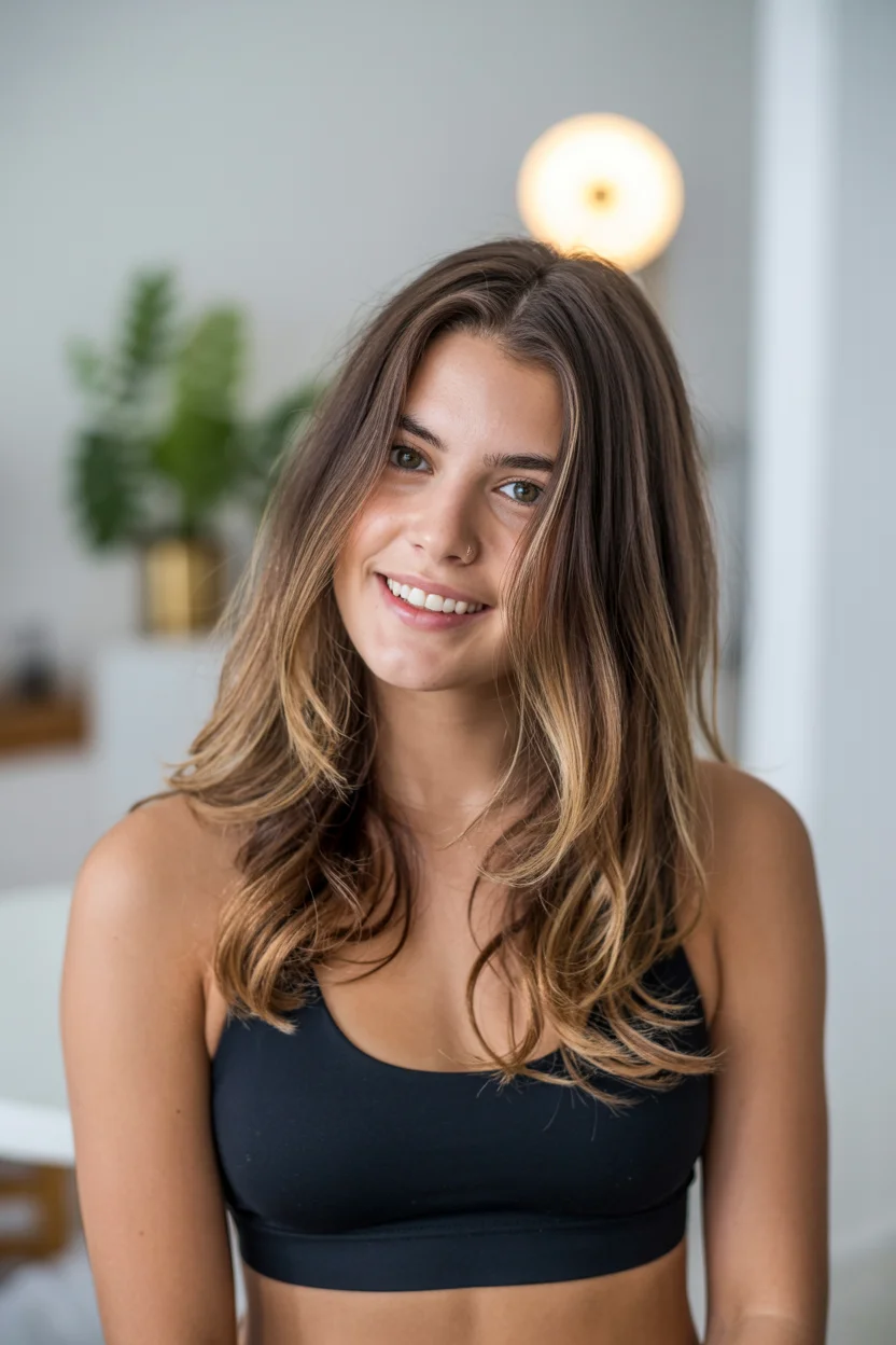 textured summer haircuts for long hair 2026 Effortless Balayage Layers with Lived-In Texture