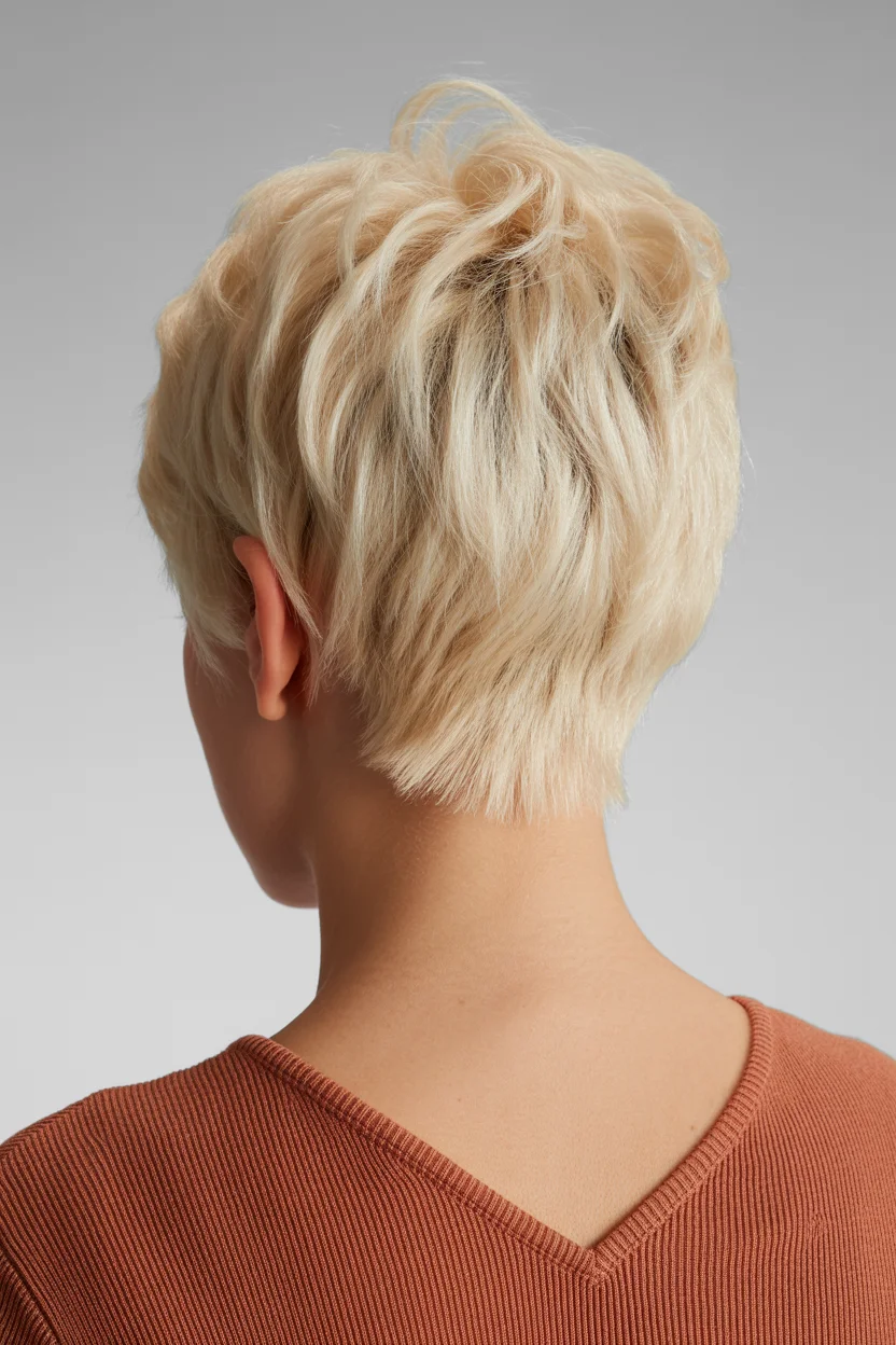 textured summer pixie haircuts 2026 Airy Platinum Texture That Feels Like Bare Skin