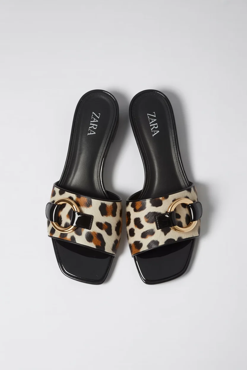 Trendy ideas for summer footwear 2026 animal print slides - quiet basics with a wild edge