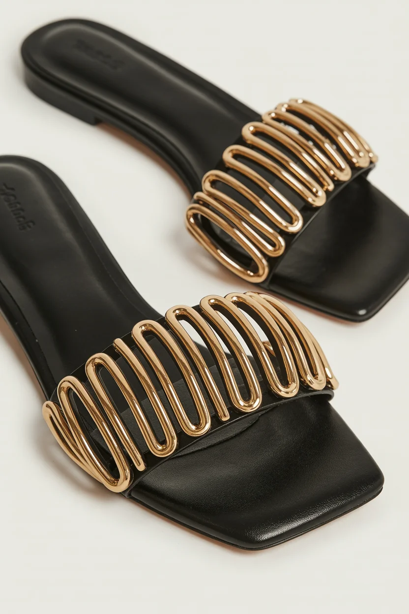 Trendy ideas for summer footwear 2026 minimal slides with a statement twist