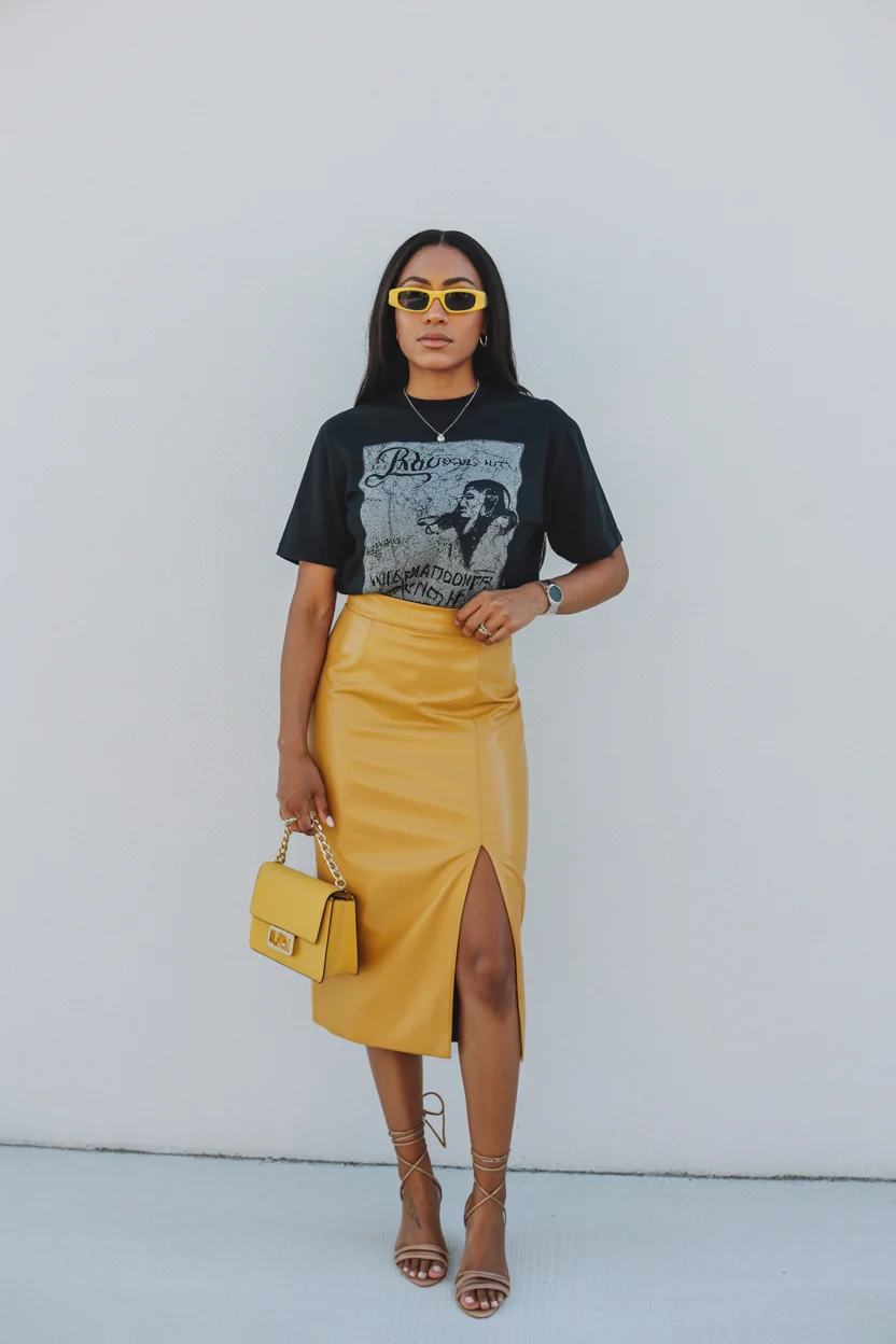 trendy summer outfits for black woman 2026 Bold Color Meets Graphic Cool