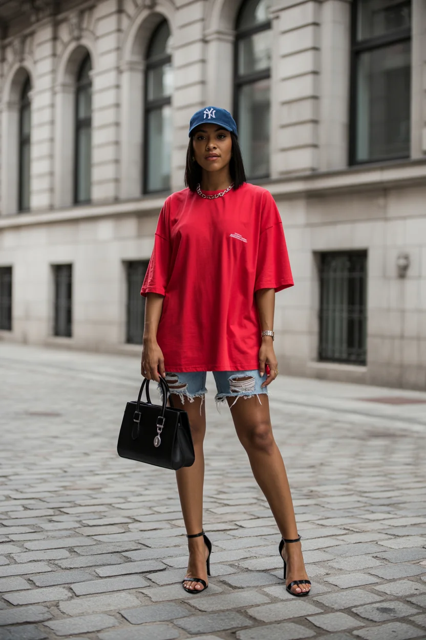trendy summer outfits for black woman 2026 Sporty Street Energy with a Feminine Edge