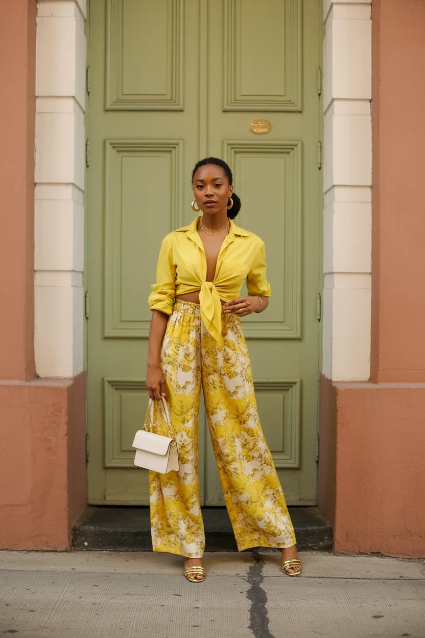 trendy summer outfits for black woman 2026 Golden Hour Elegance in Motion