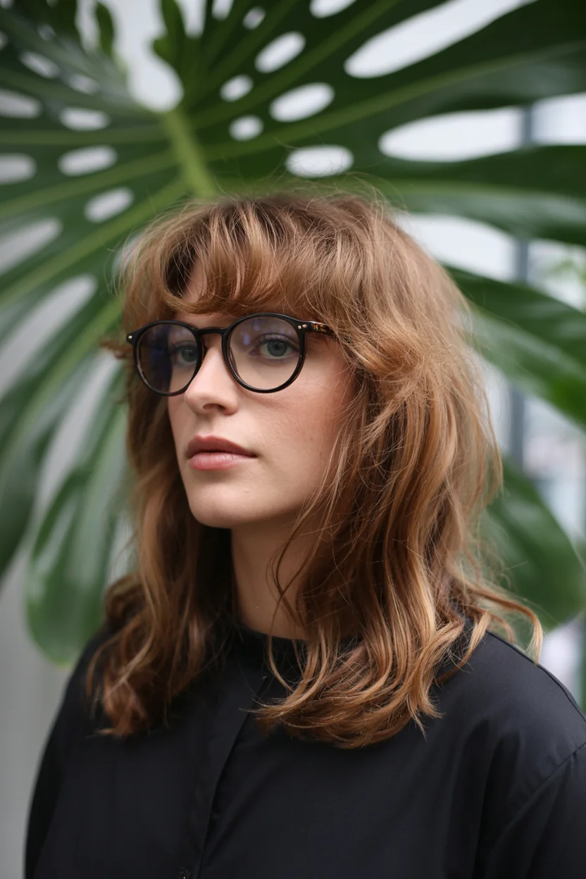 versatile summer haircuts for medium hair 2026 Modern Medium Shag with Soft Fringe