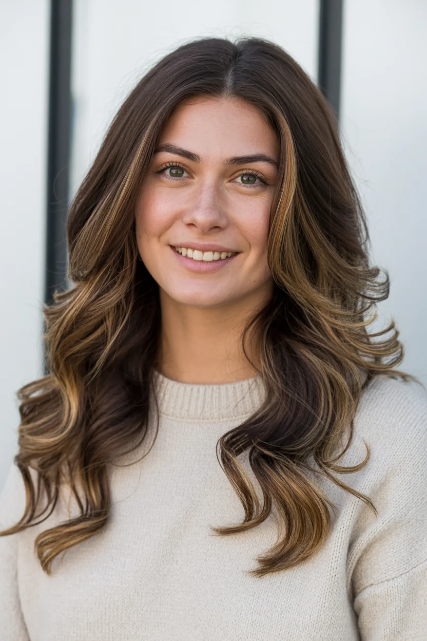youthful summer haircuts for women over 40 2026 Long Soft Layers with Natural Glow