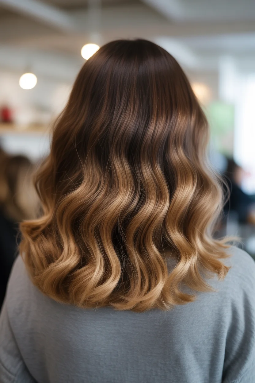 caramel summer ombre hair color 2026 Soft Gradient Caramel Ombre with Everyday Ease