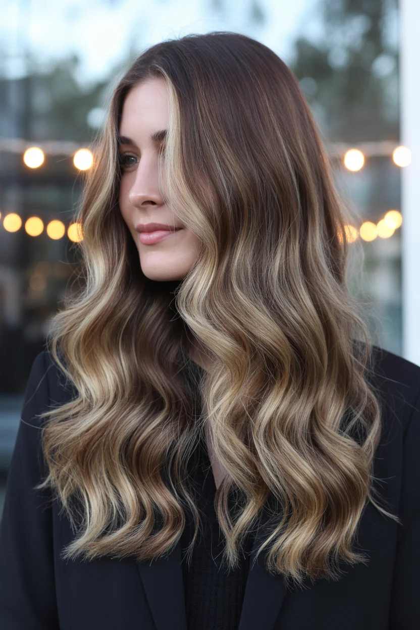 caramel summer ombre hair color 2026 Face-Framing Caramel Ribbons That Brighten Without Trying