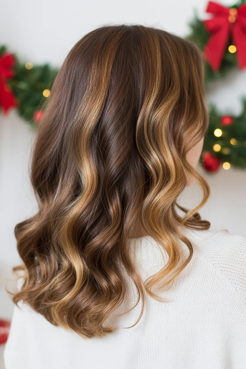 caramel summer ombre hair color 2026 Warm Caramel Swirls with a Cozy Lived-In Finish