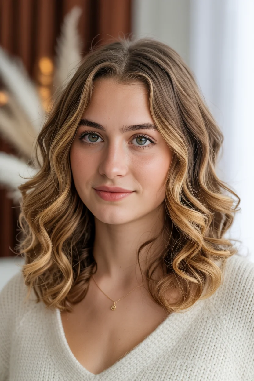 cool summer hair color for light skin 2026 Soft Caramel Beige Curls With Dimensional Summer Shine