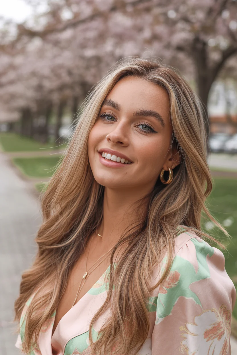 cool summer hair color for light skin 2026 Soft Sandy Bronde With Natural Park-Day Dimension