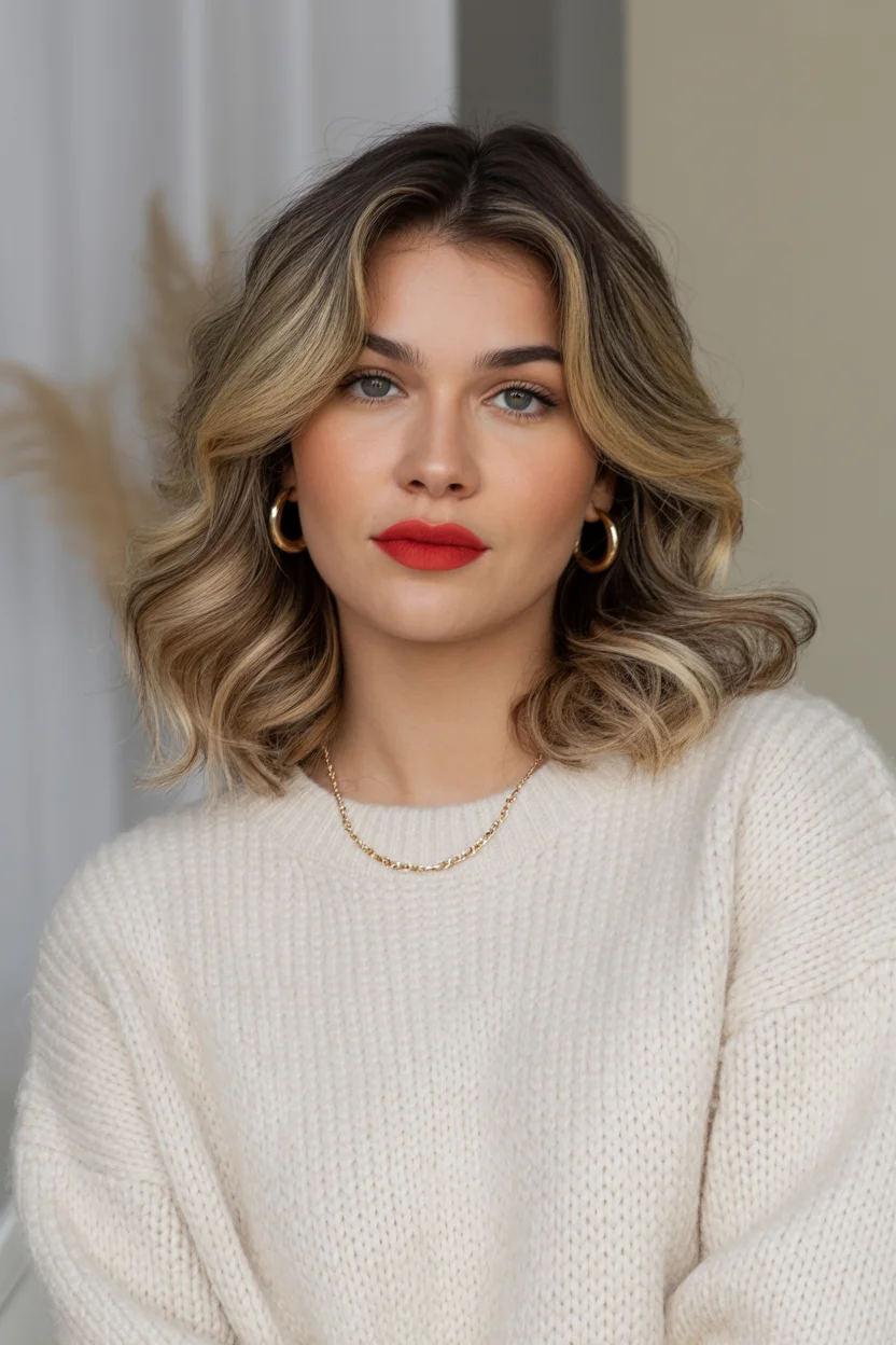 cool summer hair color for light skin 2026 Soft Beige Blonde Bob With Vintage Glam Waves