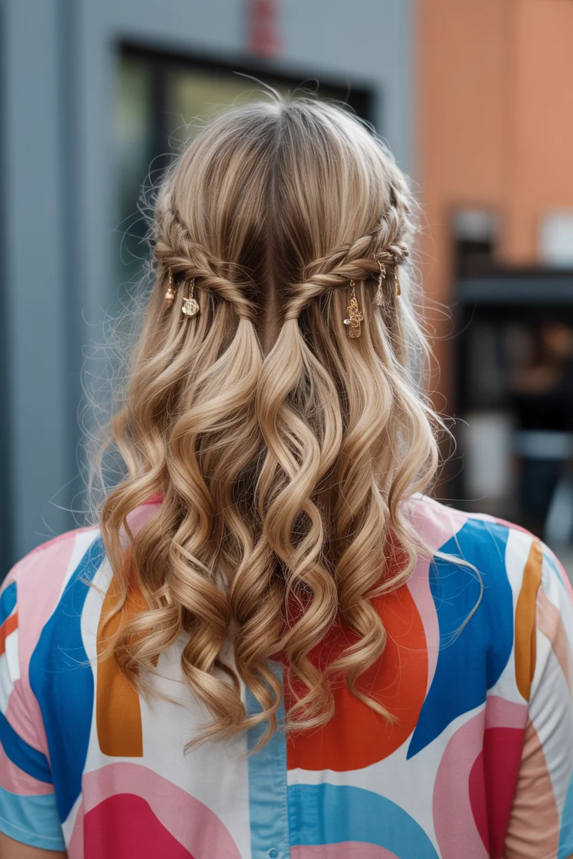 easy summer quick hairstyles 2026 Soft Twin Braids With Loose Summer Waves
