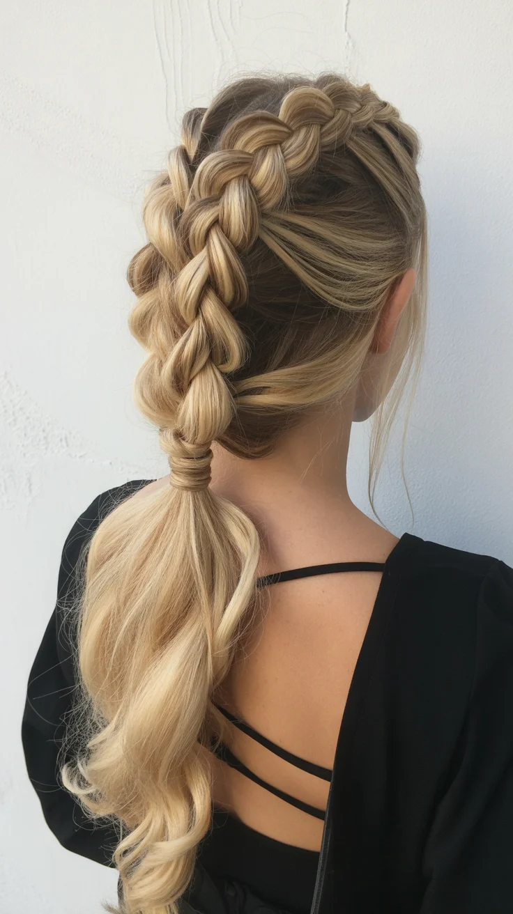 effortless summer easy hairstyle 2026 Chunky Blonde Braids That Feel Expensive Without Trying