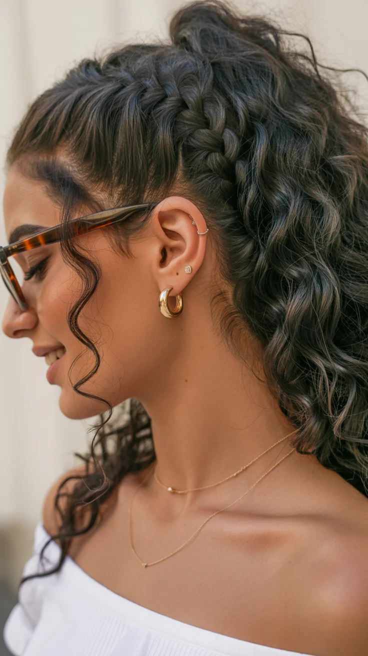 effortless summer easy hairstyle 2026 Curly Braided Ponytails That Actually Survive Humidity