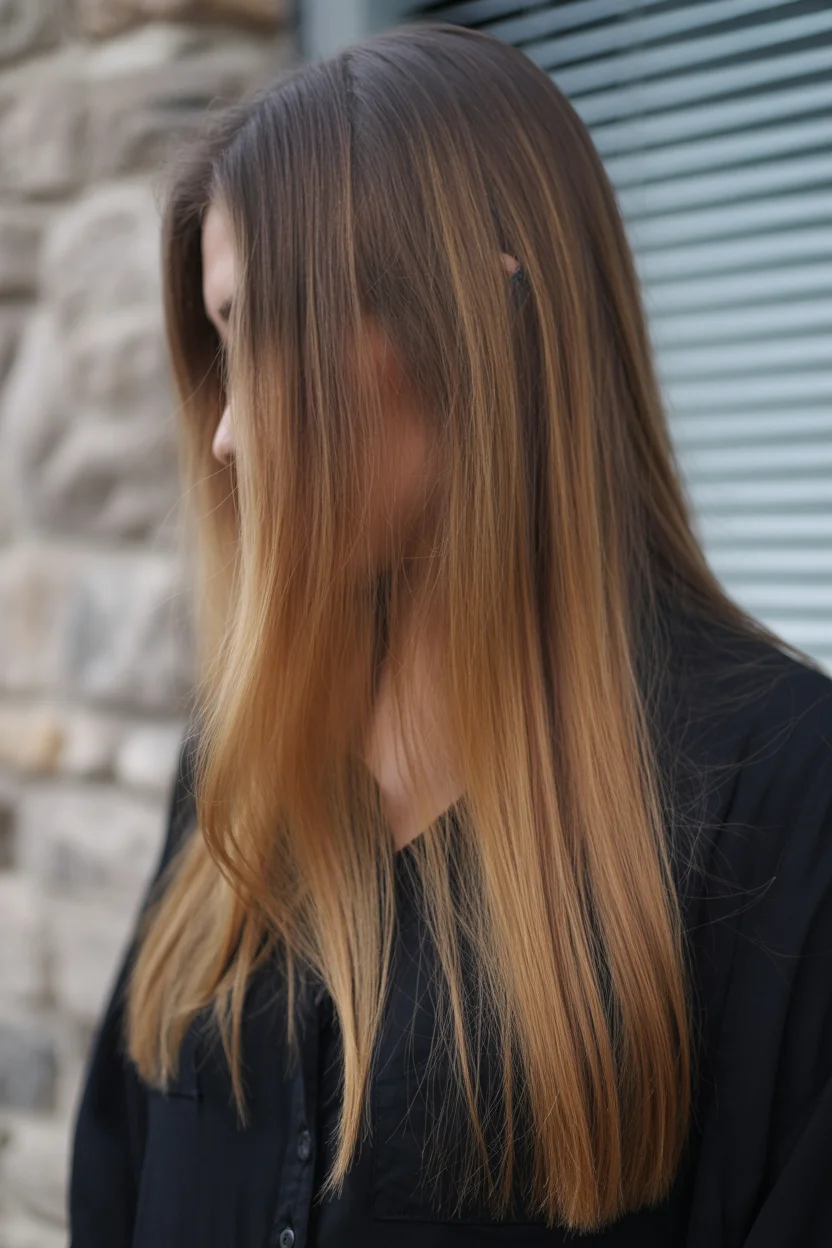golden summer honey blonde hair color 2026 Sleek Honey Melt with Subtle Gradient Lengths