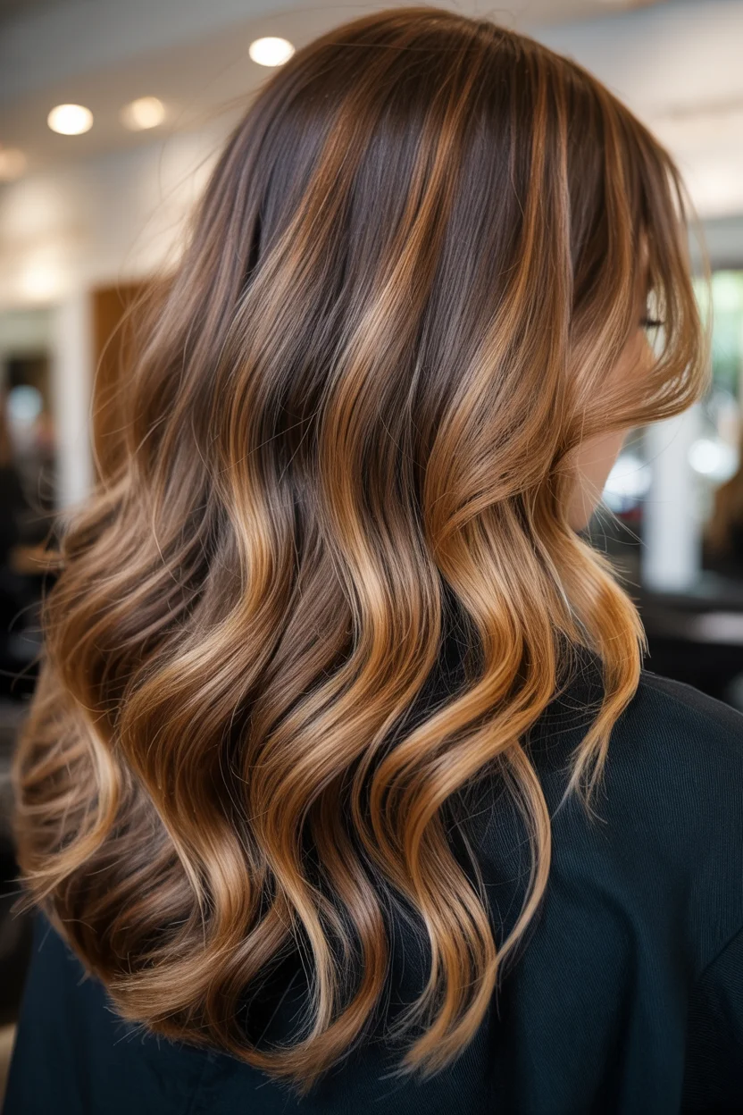 golden summer honey brown hair color 2026 Multi-Dimensional Honey Brunette with Radiant Depth