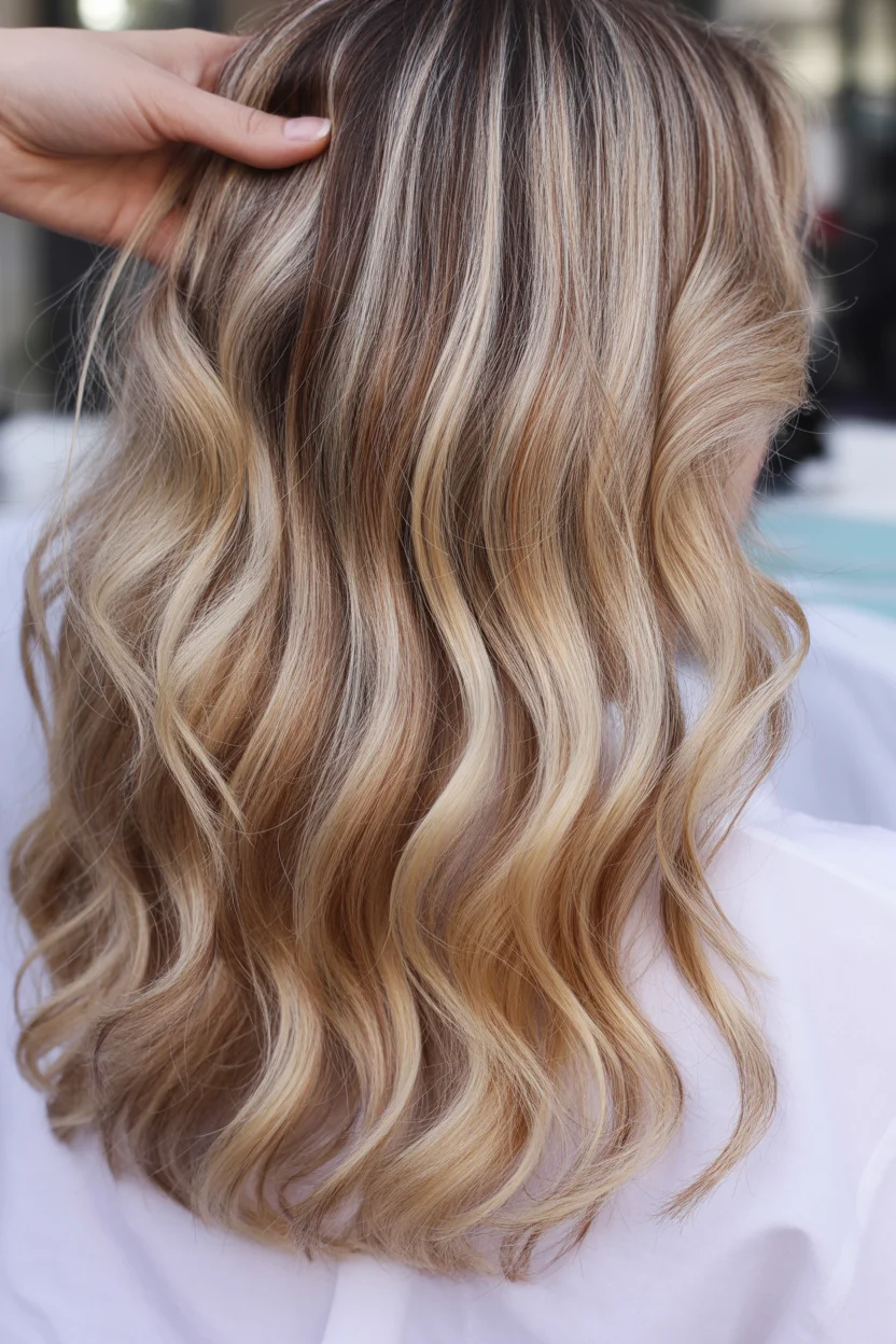 icy summer ash blonde hair color 2026 Warm-Ash Blend with Sunlit Ribbons