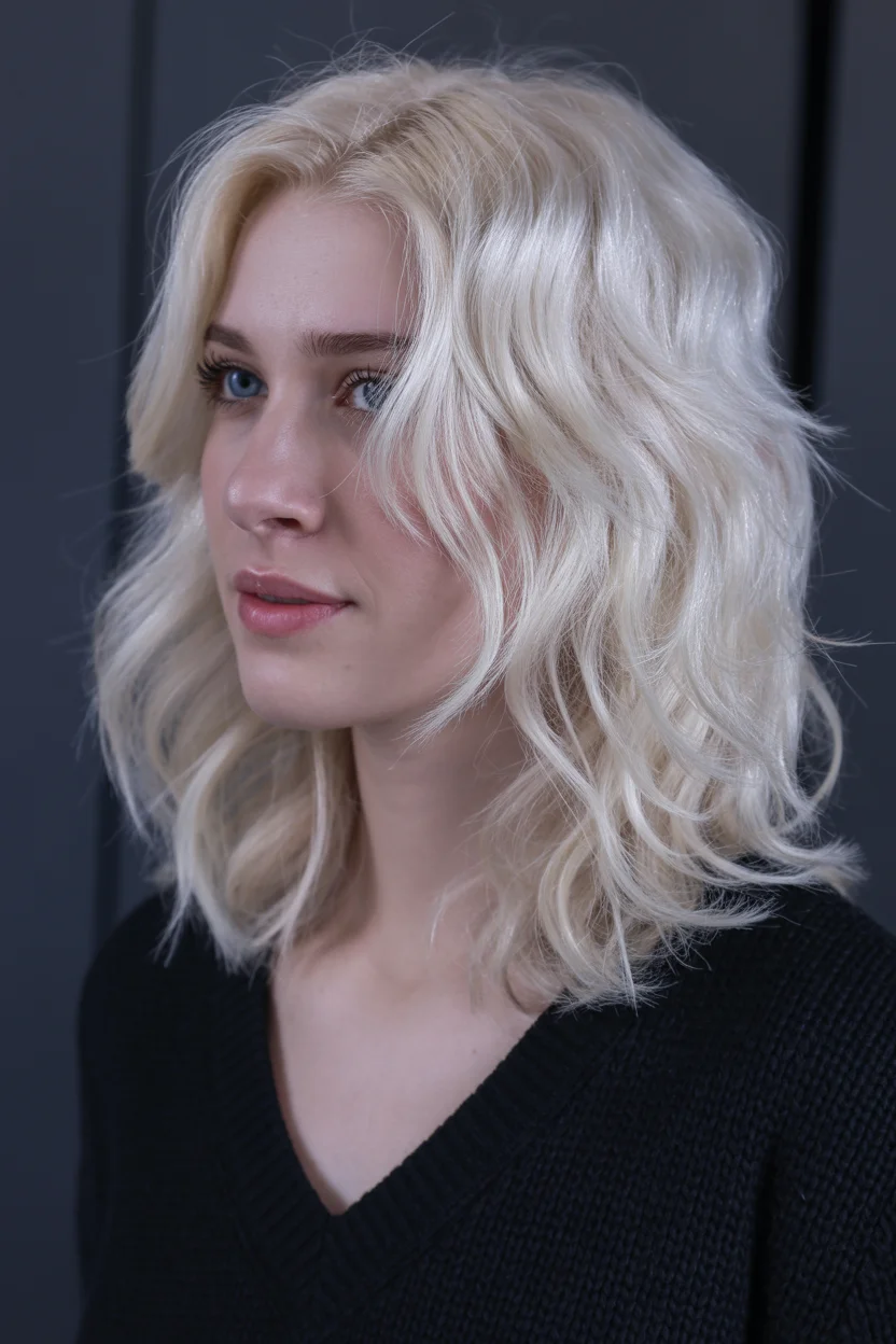 icy summer ash blonde hair color 2026 Ultra-Light Icy Blonde with Tousled Texture